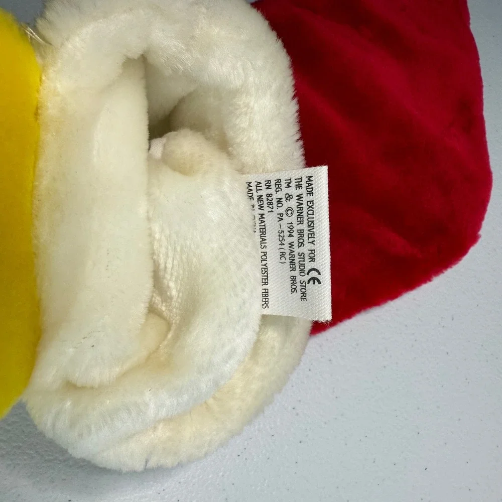 Vintage Tweety Bird Christmas Stocking Looney Tunes Plush Santa Hat Holiday Deco